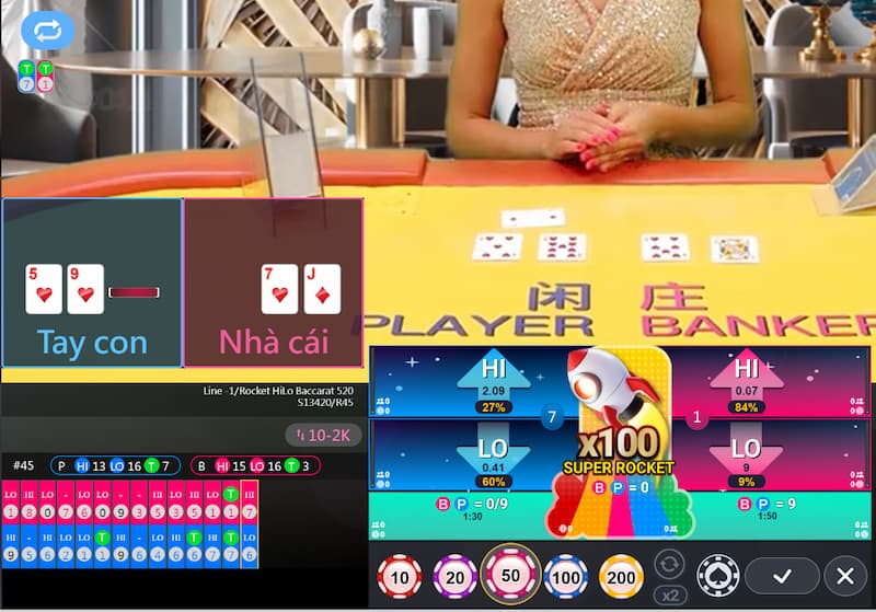 Đa dạng bàn chơi Baccarat