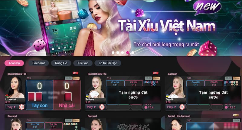 Các sản phẩm tại sòng casino tiêu biểu