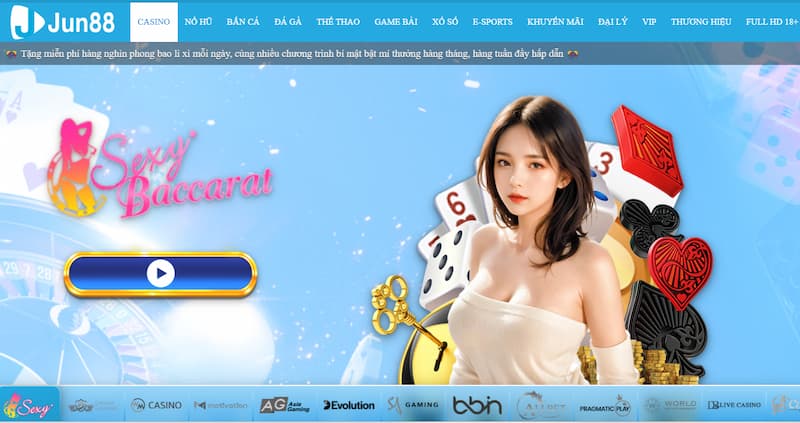 Hướng dẫn đặt cược dễ dàng tại Jun88 casino